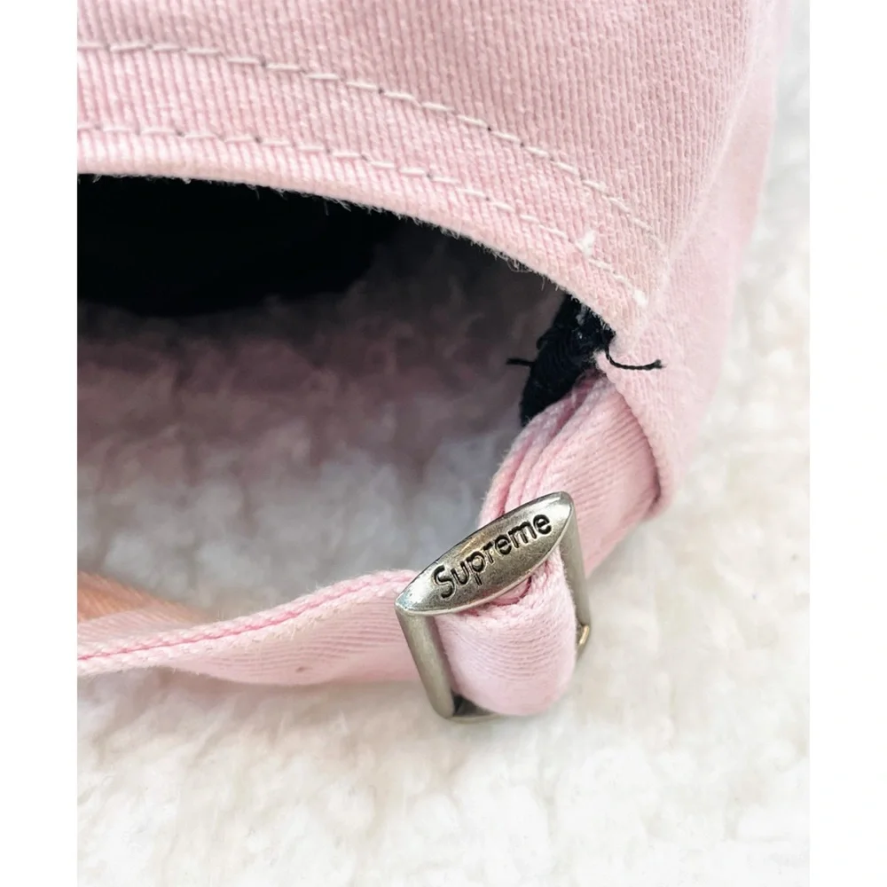 SUPREME • Milano Patch 6-Panel Baby Pink Baseball Cap - Picture 9 of 16